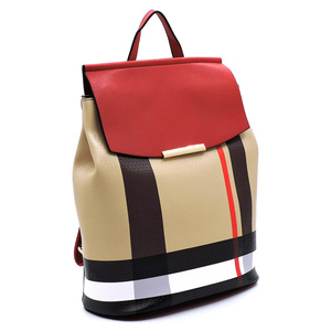 Plaid Check Convertible Backpack