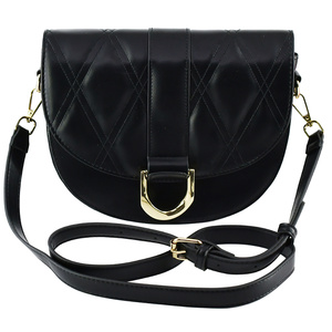 Quilted Flapover Crossbody Bag